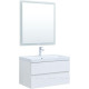 Комплект мебели для ванной Aquanet Беркли 80 белый глянец 00306360
