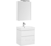 Набор мебели для ванной Aquanet Brooklyn 60 белый глянец 00207803