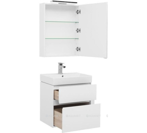 Набор мебели для ванной Aquanet Brooklyn 60 белый глянец 00207803