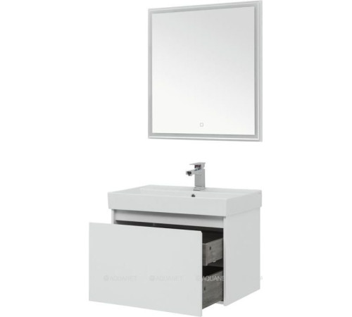 Набор мебели для ванной Aquanet Nova Lite 75 1+1 ящик белый глянец 00242296
