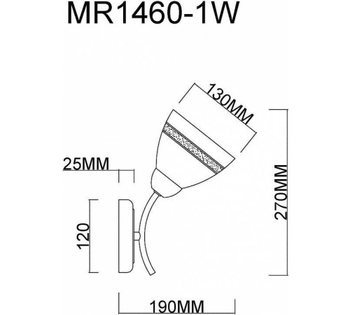 Бра MyFar Emily MR1460-1W