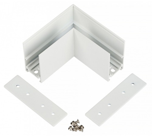 Соединитель угловой внутренний для треков накладных MyFar MT0201-CL-W