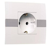 Розетка с заземлением Mono Electric Eсо 101-010107-117