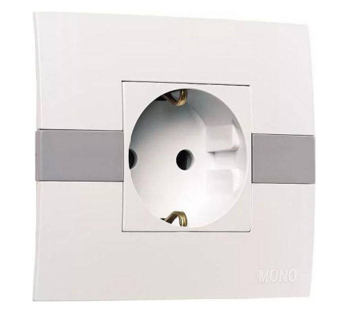 Розетка с заземлением Mono Electric Eсо 101-010107-117