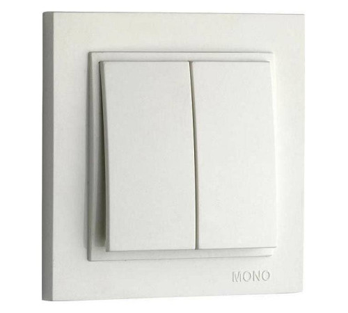 Выключатель двухклавишный Mono Electric Despina 102-010025-102
