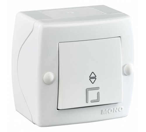 Выключатель проходной одноклавишный Mono Electric Octans IP20 104-010101-109
