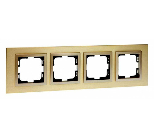 Рамка на 4 поста Mono Electric Style Aluminium 107-830000-163