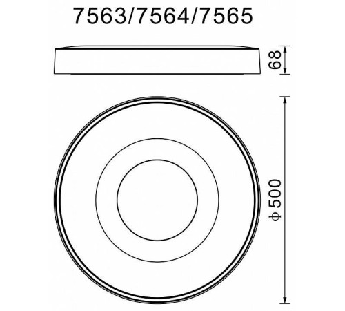 Накладной светильник Mantra Coin 7563