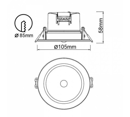 Встраиваемый светильник Mantra Yucatan 8850