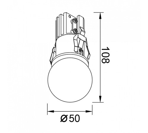 Встраиваемый светильник Mantra Bead 8892