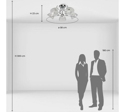 Потолочная люстра De City Блеск 30 5 ламп 315016305