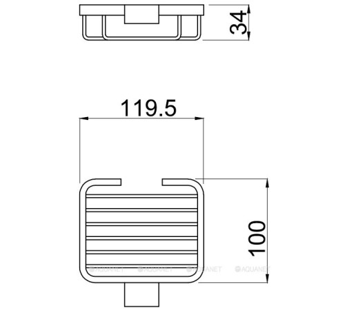 Мыльница металлическая Allen Brau Infinity хром 6.21005-00