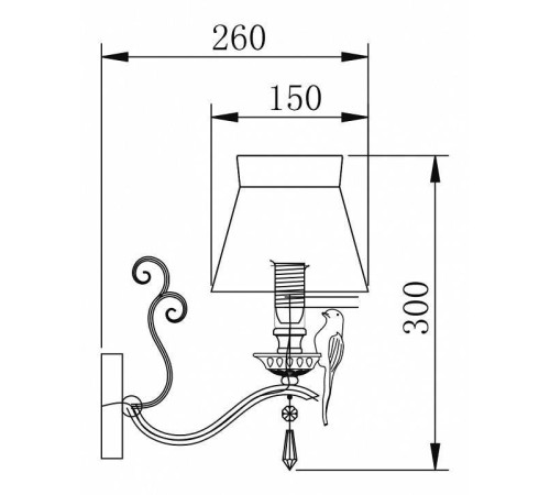 Бра Maytoni Bird ARM013-01-W
