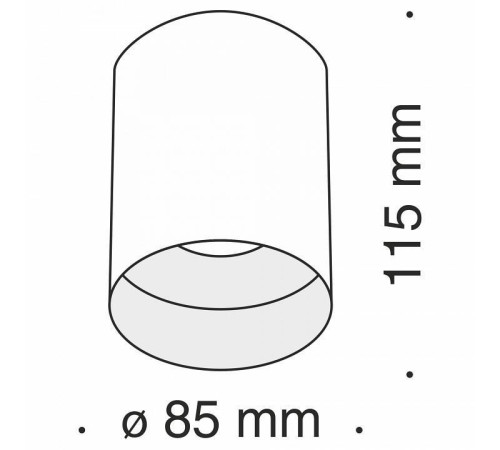 Накладной светильник Maytoni Slim C014CL-01B