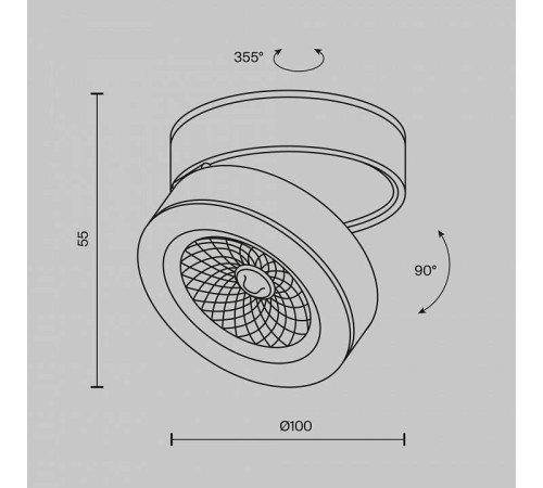 Накладной светильник Maytoni Magic C022CL-12W4K-W-1