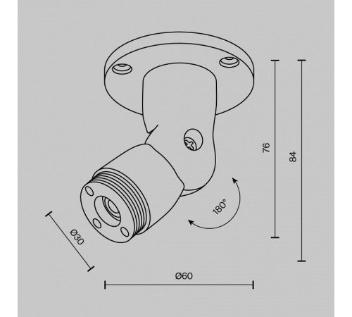 Крепление для шнура Maytoni C027CS-B