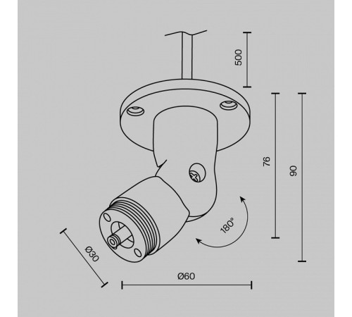 Крепление для шнура Maytoni C027CS-P-B