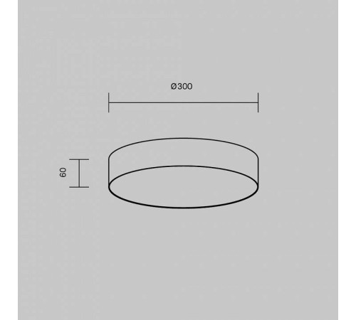 Накладной светильник Maytoni Zon C032CL-36W4K-RD-B