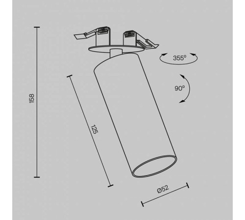Спот Maytoni FOCUS LED C053CL-L12W4K-W-BS