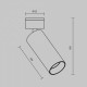 Спот Maytoni FOCUS LED C055CL-L12W3K-W-BS