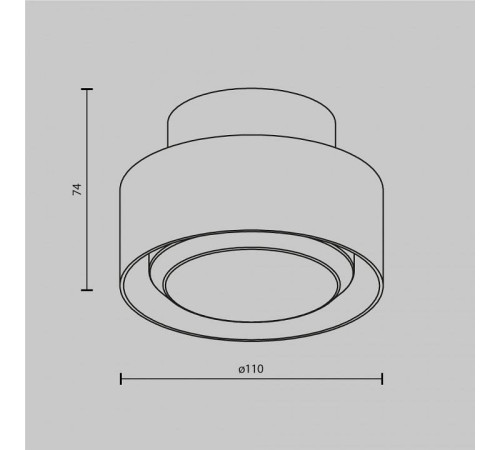 Накладной светильник Maytoni Space C092CL-GX53-W