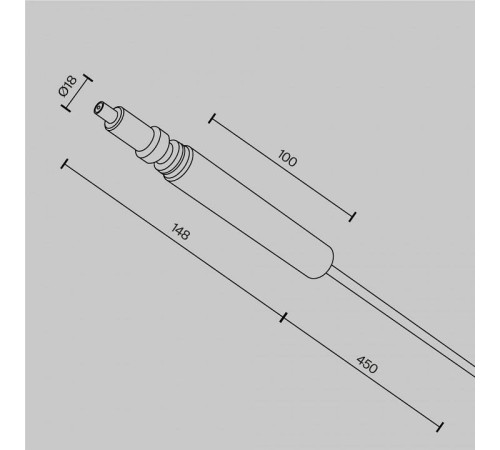 Токопровод Maytoni Accessories for system Axity CA002PI-BS