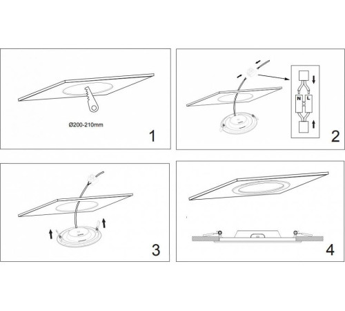 Встраиваемый светильник Maytoni Stockton DL017-6-L18W3-4-6K
