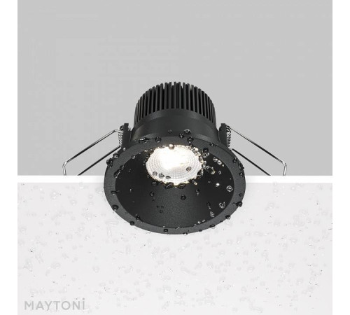 Встраиваемый светильник Maytoni Zoom 6 Вт 4000 K диммируемый черный DL034-01-06W4K-D-B