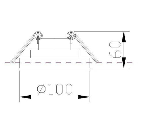 Встраиваемый светильник Maytoni Planet 6 Вт DL035-2-L6W