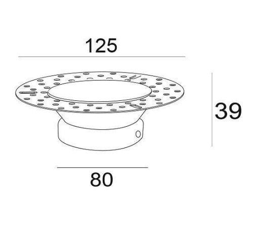 Встраиваемый светильник Maytoni Dot DL042-01B