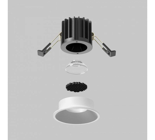 Встраиваемый светильник Maytoni Round DL058-7W2.7K-W