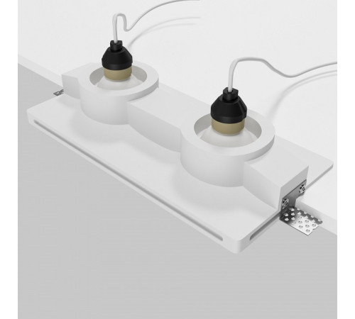 Встраиваемый светильник Maytoni Gyps Modern DL124-GU10-02-TRS-W