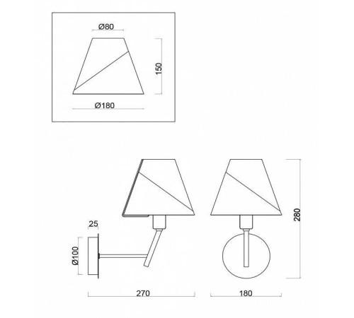 Бра Freya Vanessa FR5084WL-01G