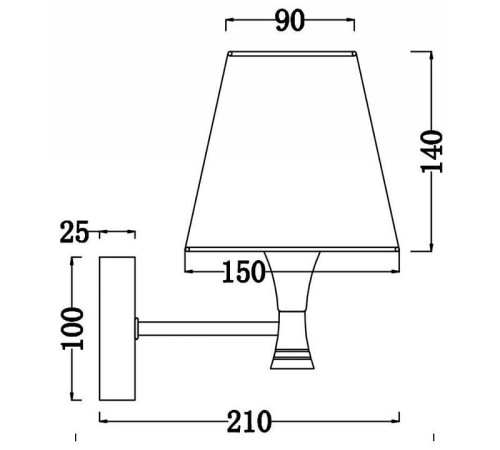 Бра Freya Perfetto FR5098WL-01BBS