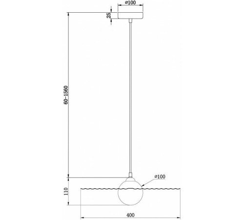 Подвесной светильник Freya Jovian FR5390PL-01B