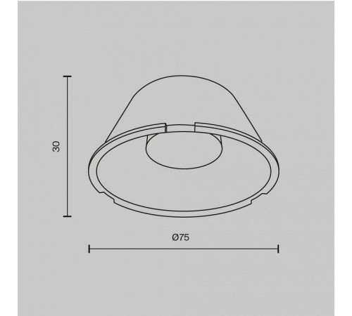 Линза Focus Led LensD75-60