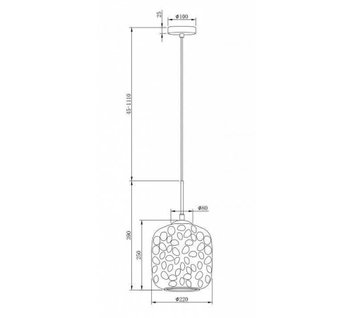 Подвесной светильник Maytoni Dolce MOD001PL-01CFL