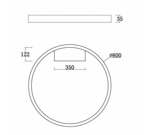 Накладной светильник Maytoni Rim 50 Вт 4000K белый MOD058CL-L50W4K