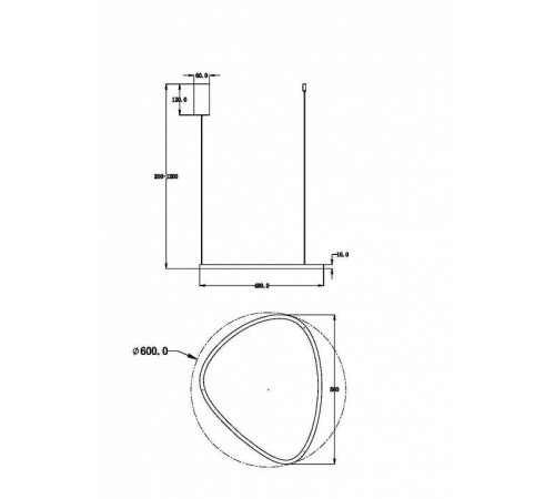 Подвесной светильник Maytoni Glint MOD072PL-L28BS3K