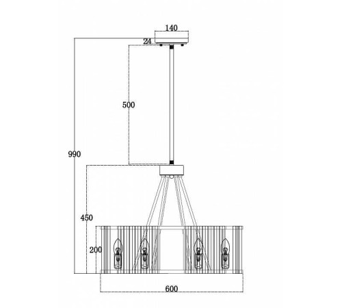 Светильник на штанге Maytoni Solar MOD087PL-06G