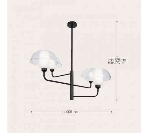 Люстра на штанге Maytoni Memory MOD177PL-04B