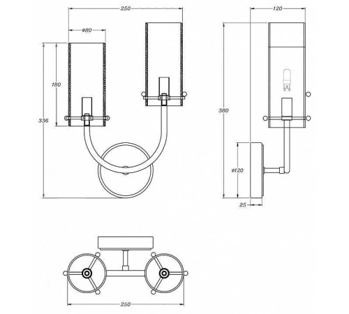 Бра Maytoni Arco MOD223WL-02BS1