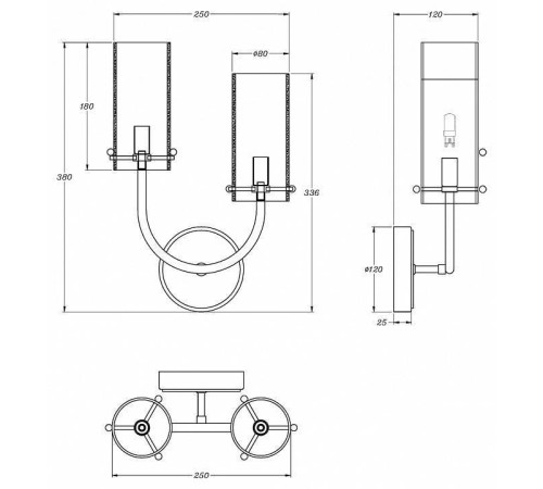 Бра Maytoni Arco MOD223WL-02BS