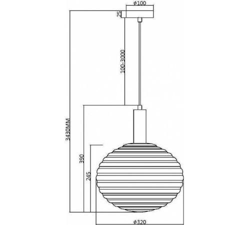 Подвесной светильник Maytoni Halo MOD268PL-01G