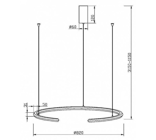 Подвесной светильник Maytoni Motion MOD276PL-L20W3K1
