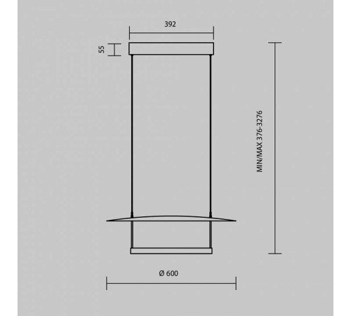 Подвесной светильник Maytoni Ambience MOD280PL-L30B3K1