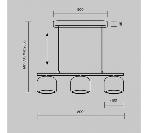 Подвесной светильник Maytoni Spirito MOD286PL-L12G3K