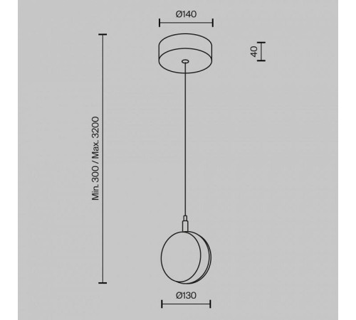 Подвесной светильник Maytoni Mind 10 Вт 3000K MOD299PL-L10BC3K