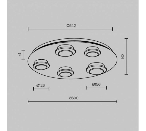 Потолочная люстра Maytoni Pharao MOD361CL-L58BS3K