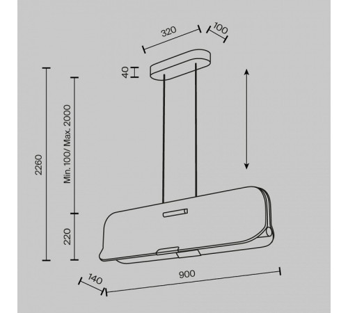 Подвесной светильник Maytoni Optimista MOD408PL-L12B3K
